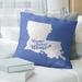 East Urban Home Sweet Throw Pillow Polyester/Polyfill blend in Blue | 26 H x 26 W x 4 D in | Wayfair 1FD4A059696F48FC8B332FFEDE7B13D5
