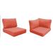 Wade Logan® Ayomikun Indoor/Outdoor Cushion Cover Acrylic in Orange/Red/Pink | 4 H in | Wayfair CK-MONACO-08b-TANGERINE