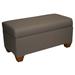 Charlton Home® Radegunda Flip Top Storage Bench Linen/Solid + Manufactured Wood/Wood/Upholstered in Brown | 19 H x 38 W x 18 D in | Wayfair