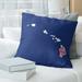 East Urban Home Sweet Throw Pillow Polyester/Polyfill blend in Blue | 16 H x 16 W x 3 D in | Wayfair 723250811B844207960D996D2965C761