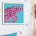 Zoomie Kids 'Elephant w/ Dots' - Print Paper in Blue/Pink | 13.5 H x 13.5 W x 1 D in | Wayfair E3BF575B34284CFDA4FACE642415B6AB