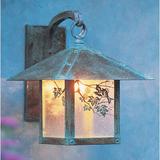 Millwood Pines McLoud 1-Light Outdoor Wall Lantern Glass in Gray/White/Yellow | 10.5 H x 7 W x 8.75 D in | Wayfair 9A8C9E102267472A8AAEDF7704490097