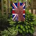 The Holiday Aisle® English Union Jack British Flag 2-Sided Garden Flag, Polyester in Red/Blue | 15 H x 11 W in | Wayfair