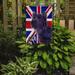 The Holiday Aisle® English Union Jack British Flag 2-Sided Garden Flag, Polyester in Blue | 15 H x 11 W in | Wayfair