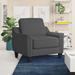 Armchair - Latitude Run® Montevideo 91.44Cm Wide Armchair Polyester/Fabric in Gray | 35 H x 36 W x 33.5 D in | Wayfair