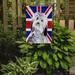 The Holiday Aisle® English Union Jack British Flag 2-Sided Garden Flag, Polyester in Gray/Blue | 15 H x 11 W in | Wayfair