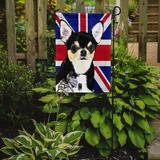 The Holiday Aisle® English Union Jack British Flag 2-Sided Garden Flag, Polyester in Black | 15 H x 11 W in | Wayfair