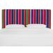 Ebern Designs Lindfield Panel Headboard Upholstered/Cotton in Brown/Pink | 51 H x 41 W x 4 D in | Wayfair DD3B84CAAC3C40008DCF3C413290DF0B