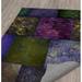 White 24 x 0.08 in Area Rug - Rosdorf Park Erma Patchwork Purple/Green/Gold Area Rug Polyester | 24 W x 0.08 D in | Wayfair