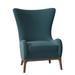 Wingback Chair - Fairfield Chair Casper 33" Wide Polyester Wingback Chair Fabric in Green/Brown | 42 H x 33 W x 32.5 D in | Wayfair