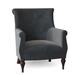 Armchair - Fairfield Chair Cecilia 31" Wide Tufted Armchair Polyester/Other Performance Fabrics in Gray/Brown | 39 H x 31 W x 32 D in | Wayfair