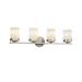 Everly Quinn Barbel 4 -Light Dimmable Bath Bar in Gray | 7.75 H x 31.5 W x 5.75 D in | Wayfair F1F02FD7B1514B6AB9252556A2DB39A7