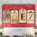 The Holiday Aisle® 'Noel Tags -Gallery' by Parvez Taj 1 Piece Wrapped Canvas Print Canvas, Solid Wood in Red | 12 H x 8 W x 1 D in | Wayfair