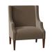 Wingback Chair - Fairfield Chair Bixby 34.5" Wide Wingback Chair Polyester in Black/Brown | 44 H x 34.5 W x 29.5 D in | Wayfair