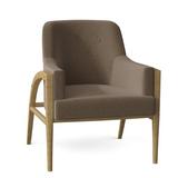 Armchair - Fairfield Chair Devin 29.5" Wide Tufted Armchair Polyester/Other Performance Fabrics in Gray | 35.5 H x 29.5 W x 33 D in | Wayfair