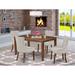 Winston Porter Corto 4 - Person Rubberwood Solid Wood Dining Set Wood/Upholstered in Black | Wayfair 6F760B387BE64FD3A468FFDDEA2245AE