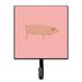 Winston Porter Nit American Landrace Pig Wall Key Organizer w/ Key Hooks Metal in Pink | 5.75 H x 4.25 W x 1.25 D in | Wayfair