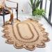 White 36 x 0.39 in Indoor Area Rug - World Menagerie Tirto Handmade Flatweave Jute/Sisal Natural Area Rug Jute & Sisal | 36 W x 0.39 D in | Wayfair