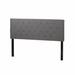 Winston Porter Anjay King/California King Panel Headboard Upholstered/Metal/Polyester in Gray | 50.75 H x 78.5 W x 3.5 D in | Wayfair