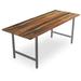 Millwood Pines Braddock Fir Solid Wood Dining Table Wood/Metal in Green | 42 H x 42 W x 30 D in | Wayfair 3A70DC50CDB14A9782788A1BA7B6161E