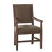 Fairfield Chair Chatham King Louis Back Arm Chair Wood/Upholstered/Fabric in Gray/Brown | 37.5 H x 23 W x 24 D in | Wayfair