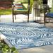 White 2' x 6'1" Area Rug - Bay Isle Home™ Union City Indoor/Outdoor Area Rug in Teal/Ivory Polypropylene | Wayfair 33D7D2053B924A85BE3266CECB952CFC