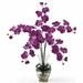 Primrue Phalaenopsis Orchid Floral Arrangement in Vase Polyester/Faux Silk/Plastic/Fabric in Indigo | 31 H x 23 W x 17 D in | Wayfair