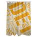 ArtVerse Rain Cites City Barhood Districts Single Shower Curtain Polyester in Gray/Yellow | 74 H x 71 W in | Wayfair CIT069-SCDGSC