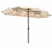 Arlmont & Co. Keon 0.15' Market Umbrella Metal in Brown | 96 H in | Wayfair 9A6AC08CD339473988E7E0D95163B854