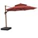 Latitude Run® Fratello 9.84' Cantilever Umbrella (Must Purchase Base Separately) Metal in Blue/Navy | 108 H in | Wayfair