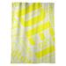 East Urban Home Districts Word Art Room Darkening Rod Pocket Single Curtain Panel Polyester in Yellow | 87 H in | Wayfair