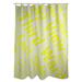 ArtVerse Rain Cites City Barhood Districts Single Shower Curtain Polyester in Gray/Yellow | 74 H x 71 W in | Wayfair CIT144-SCDGSC