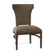 Fairfield Chair Powell Wingback Side Chair Wood/Upholstered in Blue/Brown | 37.5 H x 23 W x 24 D in | Wayfair 8484-05_ 9508 97_ Walnut