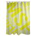 ArtVerse Rain Cites City Barhood Districts Single Shower Curtain Polyester in Gray/Yellow | 74 H x 71 W in | Wayfair CIT152-SCDGSC