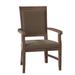 Fairfield Chair Pryor King Louis Back Arm Chair Wood/Upholstered/Fabric in Brown | 38.5 H x 24.5 W x 24.5 D in | Wayfair 8778-04_ 8789 06_ Tobacco