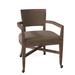 Fairfield Chair Keller King Louis Back Arm Chair Wood/Upholstered/Fabric in Brown | 31.5 H x 23.5 W x 24 D in | Wayfair 6068-A4_ 3152 72_ Tobacco