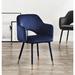 Armchair - Everly Quinn 22" Wide Armchair Velvet/Fabric in Blue | 33 H x 22 W x 24 D in | Wayfair 17E1088D7D744C3DBB013E6D65955077