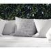 Gracie Oaks Nuha Cotton Indoor/Outdoor Geometric Pillow Eco-Fill/Polyester in Black | 16 H x 16 W x 4 D in | Wayfair