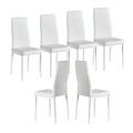 Latitude Run® Arban Side Chair Faux Leather/Upholstered in White | 37.8 H x 15.75 W x 20.47 D in | Wayfair 91E491DB05D64D46A813A26D5A6EAB9E