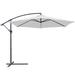 Arlmont & Co. Stuart 9.6' Cantilever Umbrella Metal in White | Wayfair 95301ED9F5744419825DD5383E4A0E41