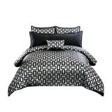 Everly Quinn 6 Piece Comforter Set Microfiber/Jersey Knit/T-Shirt Cotton in Black | Queen Comforter + 5 Additional Pieces | Wayfair