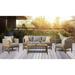 Bayou Breeze Issleib 4 Piece Rattan Sofa Seating Group w/ Cushions Synthetic Wicker/All - Weather Wicker/Wicker/Rattan in Gray | Outdoor Furniture | Wayfair