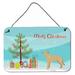 The Holiday Aisle® Pit Bull Terrier Christmas Hanging Prints Decorative Accent Metal | 8 H x 12 W x 0.03 D in | Wayfair
