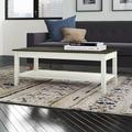 Lorraine Coffee Table w/ Storage Wood in White Laurel Foundry Modern Farmhouse® | 18 H x 47.38 W x 23.25 D in | Wayfair