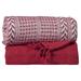 Excel Hometex Luxurious 100% Cotton Throw in Red | 50 W in | Wayfair 2 Piece Throw Blanket Set-Red