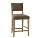 Fairfield Chair Dilworth 26" Counter Stool Wood/Upholstered in Brown | 37 H x 19.5 W x 22 D in | Wayfair 5049-C7_9508 97_Hazelnut