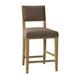 Fairfield Chair Dilworth 26" Counter Stool Wood/Upholstered in Brown | 37 H x 19.5 W x 22 D in | Wayfair 5049-C7_3160 63_Hazelnut