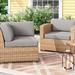 Latitude Run® Larren 14 Piece OutdoorÂ Seat/Back Cushion Acrylic in Gray/Brown | 4 H in | Wayfair BC4DC4E9DB2E436B9CE7869EB43B8BB3