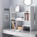 DormCo Yak About It Compact Adjustable Dorm Desk Bookshelf Wood in White | 28 H x 40 W x 9.5 D in | Wayfair CA-DDB-X17YAK-WHT