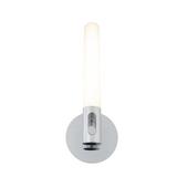 Everly Quinn 1 - Light LED Dimmable Armed Sconce Glass/Metal in Gray | 15.75 H x 3.5 W x 5.5 D in | Wayfair 3CB2E13F7DAF476A85755962B196835C
